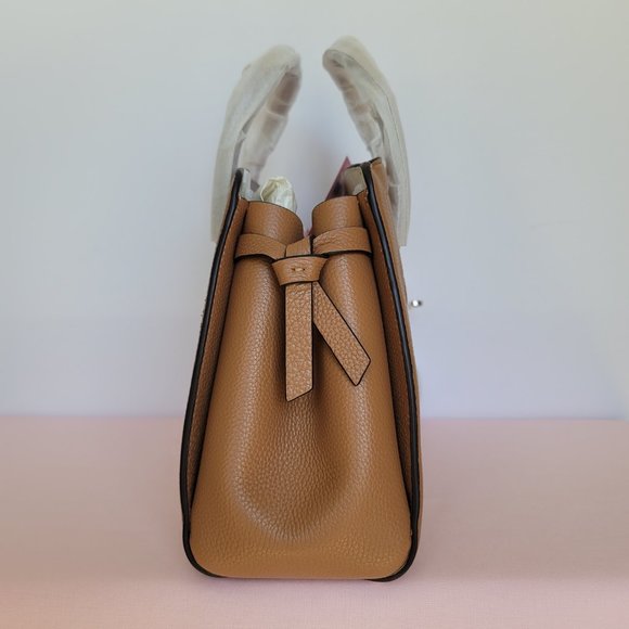 KATE SPADE Knott Pebbled Leather MEDIUM Satchel & Slim Bifold Wallet- Bungalow ⭐ - Picture 4 of 16